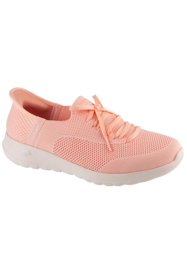skechers - Buty sportowe Sneakersy damskie, Slip-Ins: Go Walk Joy - Abby. Kolor: różowy. Sport: turystyka piesza
