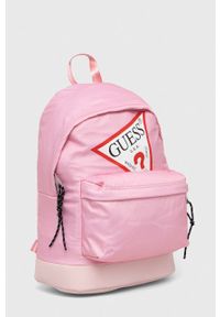Guess plecak dziecięcy kolor różowy duży z nadrukiem. Kolor: różowy. Wzór: nadruk #5