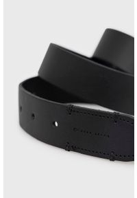Pepe Jeans pasek skórzany EDDIE BELT męski kolor czarny. Kolor: czarny. Materiał: skóra #2