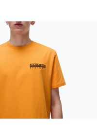 Koszulka męska Napapijri S-Vignonil Back apricot A70. Kolor: pomarańczowy