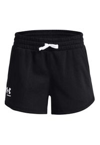 Under Armour - Shorty Damskie Polar Rival. Kolor: czarny. Materiał: polar. Sport: turystyka piesza