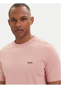 BOSS T-Shirt 50506373 Różowy Regular Fit. Kolor: różowy. Materiał: bawełna #3