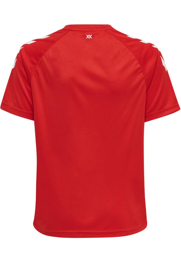 Koszulka sportowa z krótkim rękawem dziecięca Hummel Core XK Kids Poly T-Shirt. Kolor: czerwony, wielokolorowy, różowy. Długość rękawa: krótki rękaw. Długość: krótkie