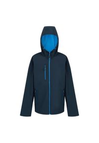 Regatta - Męska Kurtka Soft Shell Navigate 2 Layer. Kolor: niebieski. Sport: turystyka piesza