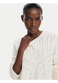 Desigual Sweter Exeter 24WWJF74 Écru Regular Fit. Materiał: bawełna #3