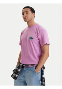 Quiksilver T-Shirt EQYZT08046 Fioletowy Regular Fit. Kolor: fioletowy. Materiał: bawełna #3