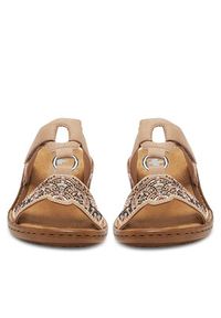 Rieker Klapki 608K2-31 Beżowy. Kolor: beżowy #2