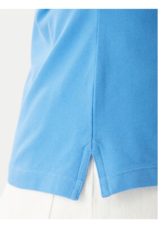 TOMMY HILFIGER - Tommy Hilfiger Polo 1985 WW0WW43225 Niebieski Slim Fit. Typ kołnierza: polo. Kolor: niebieski. Materiał: bawełna