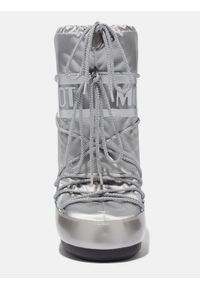 Śniegowce damskie Moon Boot ICON GLANCE SILVER SATIN BOOTS. Kolor: srebrny #2