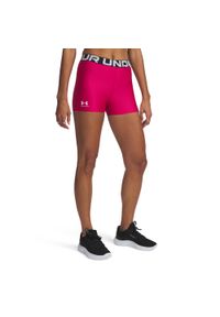 Under Armour - Spodnie Krótkie Under Armor Ua Hg Damskie. Kolor: różowy. Długość: krótkie. Sport: fitness #1