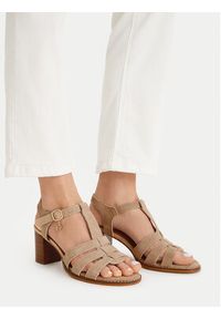 Lasocki Sandały CEO-25F531-4 Beżowy. Kolor: beżowy. Materiał: zamsz, skóra #4