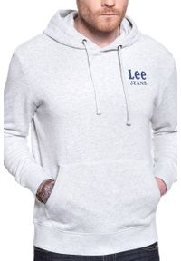 Lee - LEE HOODIE SHARP GREY MELE L82LEI03. Kolor: szary #7