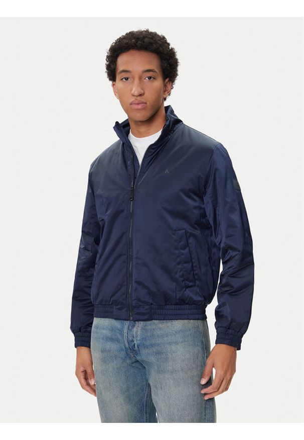 Calvin Klein Jeans Kurtka bomber Harrington LV04RC516G Granatowy Regular Fit. Kolor: niebieski. Materiał: syntetyk