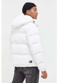 Tommy Jeans kurtka puchowa męska kolor biały zimowa. Kolor: biały. Materiał: puch. Sezon: zima #4