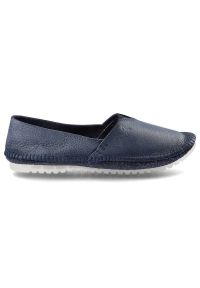 Granatowe Baleriny Maciejka Modne Damskie Obuwie. Okazja: na co dzień. Kolor: niebieski. Materiał: jeans, skóra. Szerokość cholewki: normalna. Styl: casual #3