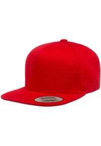 FLEXFIT - YP Classics Cotton Twill 5 Panel Snapback Cap. Kolor: czerwony