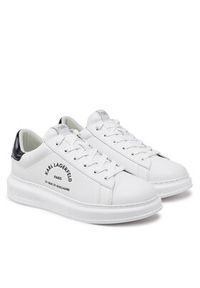 Karl Lagerfeld - KARL LAGERFELD Sneakersy Kapri KL52538K Biały. Kolor: biały. Materiał: skóra