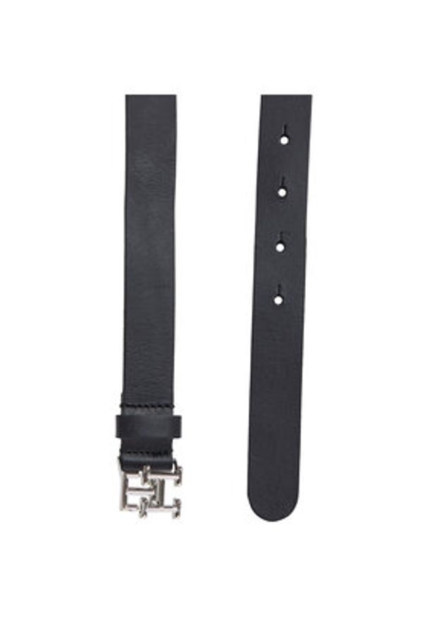 TOMMY HILFIGER - Tommy Hilfiger Pasek Damski AW0AW15182 Czarny. Kolor: czarny. Materiał: skóra