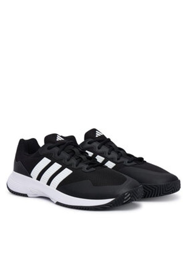 Adidas - adidas Buty do tenisa Gamecourt 2 KI0780 Czarny. Kolor: czarny. Materiał: materiał. Sport: tenis