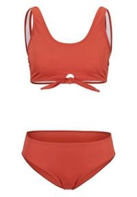 Bikini bustier (2 części), przyjazne dla środowiska bonprix czerwono-brązowy. Kolor: czerwony. Materiał: materiał #1