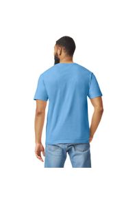 GILDAN - Bawełniana Koszulka Unisex Dla Dorosłych W Miękkim Stylu. Kolor: niebieski. Materiał: bawełna