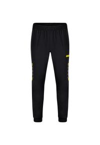 Spodnie dresowe polyesterowe Jako Challenge. Kolor: żółty, wielokolorowy, czarny. Materiał: dresówka. Sport: bieganie, piłka nożna #1
