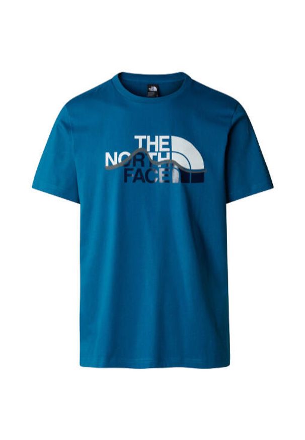 Koszulka turystyczna męska The North Face M Mountain Line Tee. Kolor: niebieski