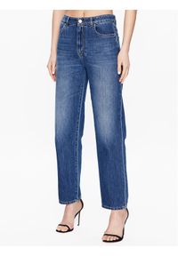 Pinko Jeansy Barbra 100218 A0FJ Granatowy Boyfriend Fit. Kolor: niebieski