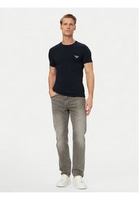 Emporio Armani Underwear T-Shirt EM000375 AF18890 UB102 Niebieski Slim Fit. Kolor: niebieski. Materiał: bawełna #3