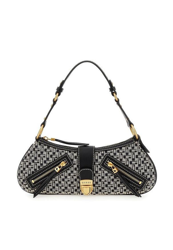 Torebka Guess. Kolor: czarny. Styl: vintage