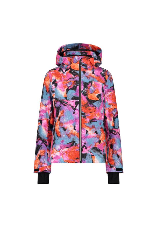 Kurtka damska narciarska CMP 34W4636. Kolor: wielokolorowy, żółty, pomarańczowy. Sezon: zima. Sport: narciarstwo
