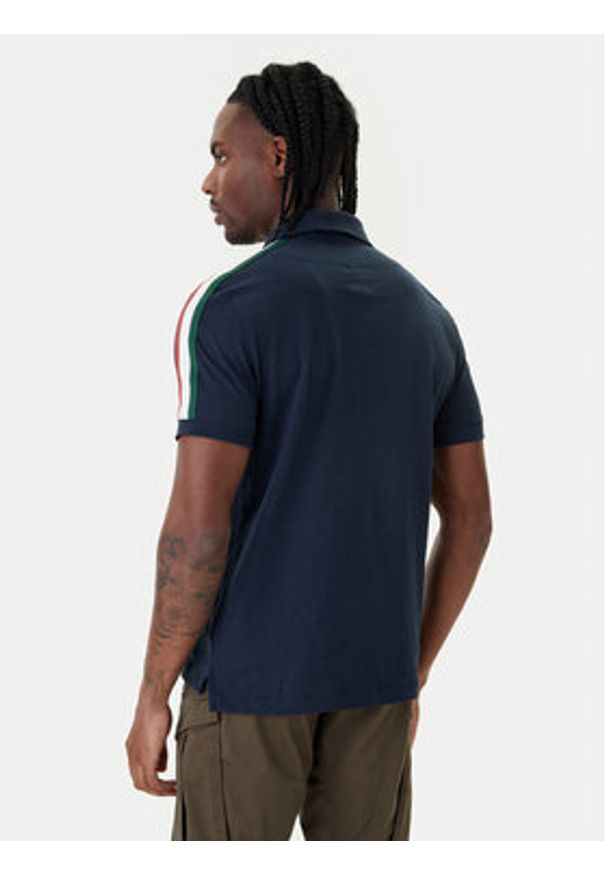 Aeronautica Militare Polo 261PO1926UJ00723 Granatowy Regular Fit. Typ kołnierza: polo. Kolor: niebieski. Materiał: bawełna