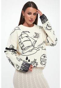 Pinko - Sweter damski wełniany Andros TWINSET. Materiał: wełna