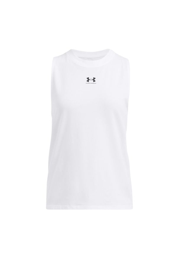 Tank top damski Under Armour Rival. Okazja: na co dzień. Kolor: czarny, biały, wielokolorowy. Materiał: bawełna. Styl: casual