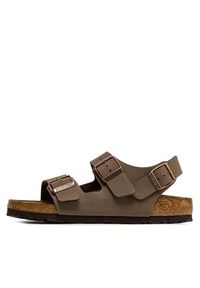 Birkenstock Sandały Milano Bs 0634503 Brązowy. Kolor: brązowy. Materiał: skóra