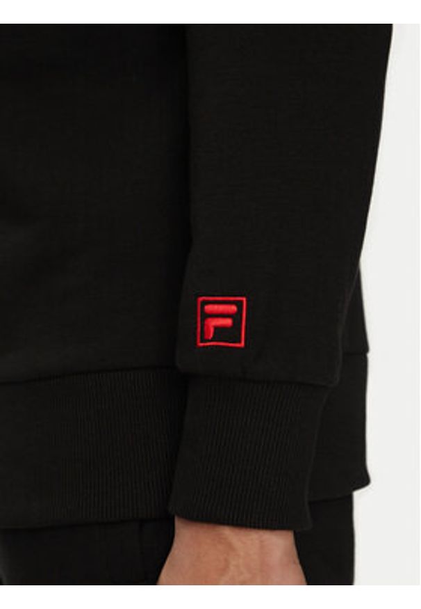 Fila Bluza Landogne FAM0872 Czarny Regular Fit. Kolor: czarny. Materiał: bawełna