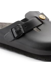 Buty do chodzenia damskie Birkenstock Boston Esd. Kolor: czarny. Materiał: materiał, skóra