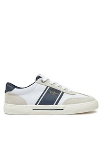 Pepe Jeans Sneakersy PMS31060 Biały. Kolor: biały. Materiał: skóra, zamsz