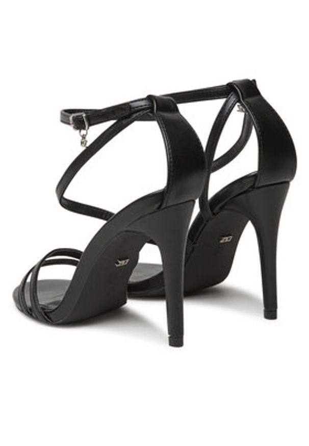 DeeZee Sandały F89725-252 Czarny. Kolor: czarny. Materiał: skóra