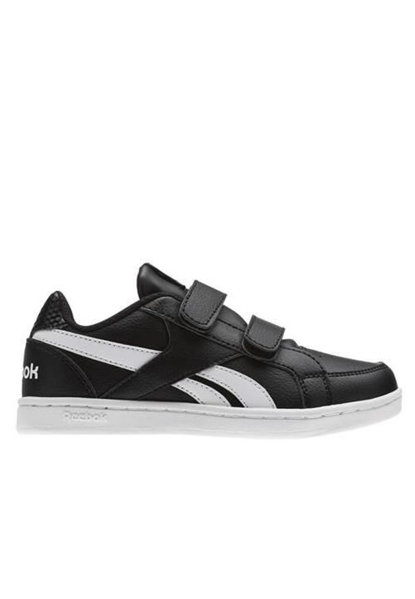 Buty do chodzenia dla dzieci Reebok Royal Prime. Zapięcie: rzepy. Kolor: wielokolorowy, czarny. Materiał: syntetyk, materiał, tkanina. Szerokość cholewki: normalna. Model: Reebok Royal. Sport: turystyka piesza