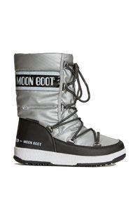Moon Boot - Buty zimowe MOON BOOT JR G.QUILTED WP. Materiał: skóra ekologiczna, nylon, syntetyk, puch, kauczuk. Szerokość cholewki: normalna. Sezon: zima