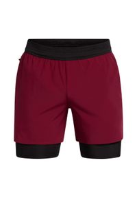 Spodenki męskie Under Armour Peak Woven 2in1. Kolor: czerwony. Sport: fitness #1