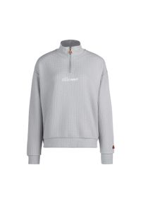 Bluza polarowa damska Ellesse Polar Catic 1/2 Zip Track. Kolor: szary. Materiał: polar