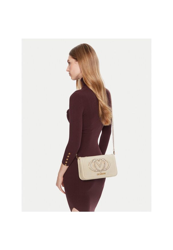 Love Moschino - Torebka LOVE MOSCHINO. Kolor: kremowy