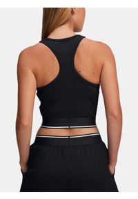 Top treningowy damski Under Armour Meridian Rib Branded Tank. Kolor: czarny. Sport: fitness #2