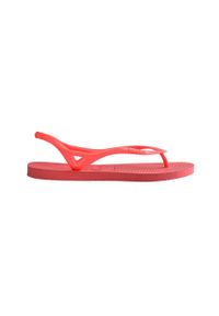 Havaianas Sandały damskie kolor pomarańczowy. Kolor: pomarańczowy. Materiał: materiał. Wzór: gładki. Obcas: na obcasie. Wysokość obcasa: niski #4