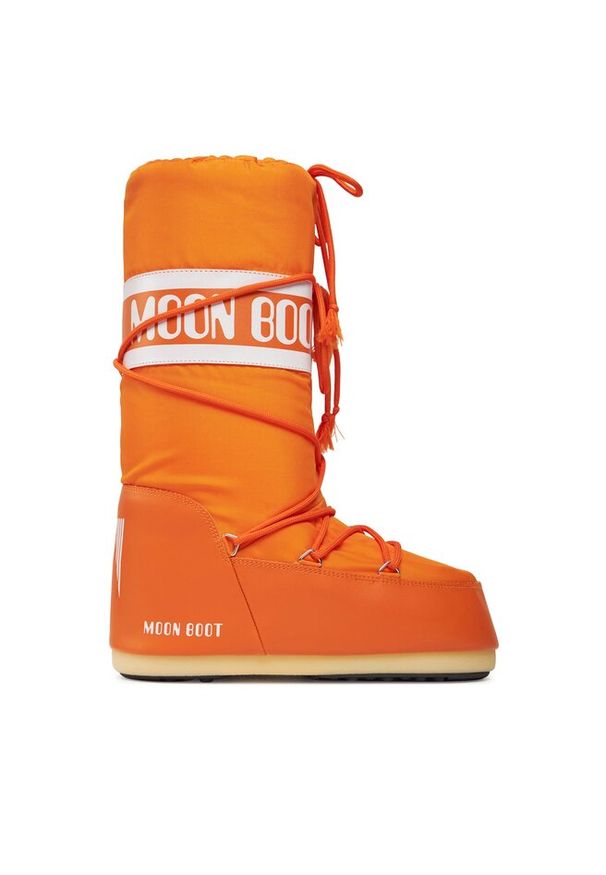 Śniegowce Moon Boot. Kolor: pomarańczowy. Materiał: nylon