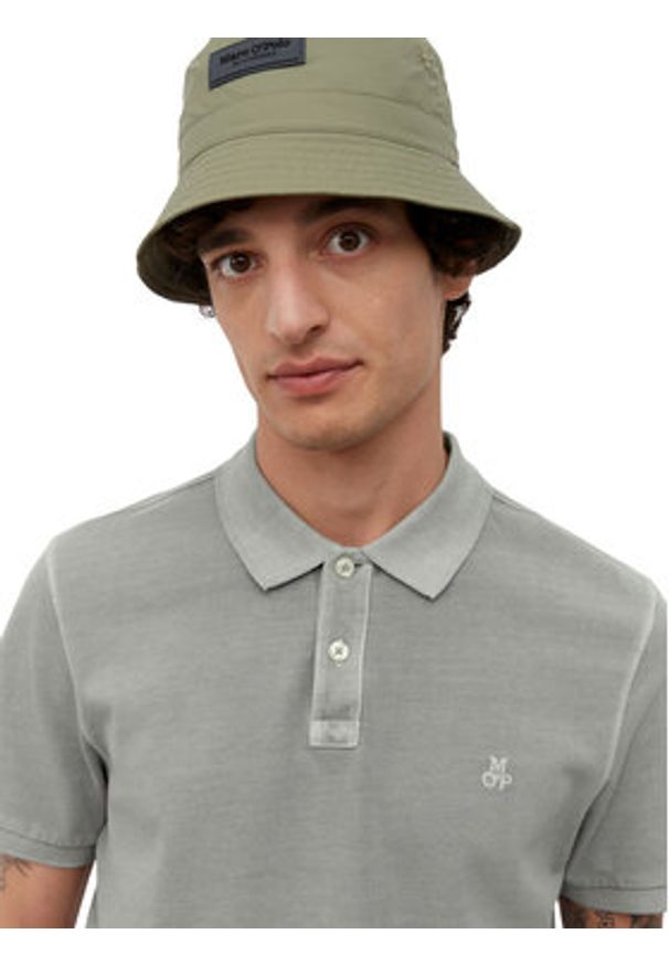 Marc O'Polo Polo B21226653000 Szary Regular Fit. Typ kołnierza: polo. Kolor: szary. Materiał: bawełna