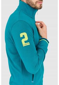 La Martina - LA MARTINA Turkusowa bluza męska na zamek, Rozmiar XL. Kolor: zielony #4