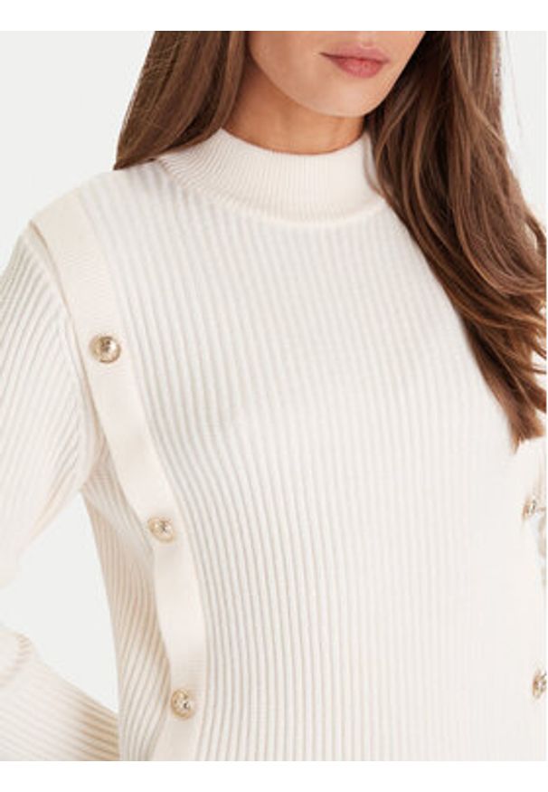 Morgan Sweter 252-MCOOL Beżowy Regular Fit. Kolor: beżowy. Materiał: syntetyk